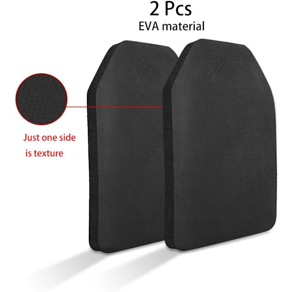 Skyddsplatta, 2-pack skyddsplattor för taktisk väst Inre platta EVA-skum ryggsäcksinsats för CS-spel paintball jakt Airsoft Skottsäker
