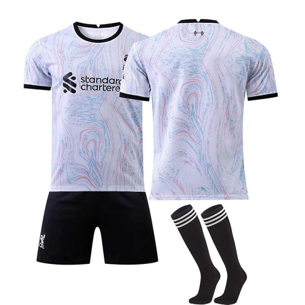 22/23 Liverpool Udebaneshirt Salah Fodboldtrøje Træningsdragt Uden Nummer 26(140-150CM) Uden Nummer 26(140-150CM)