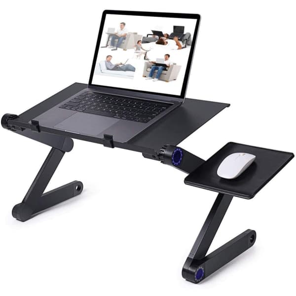 Smart justerbart laptopbord 17 tommer Svart