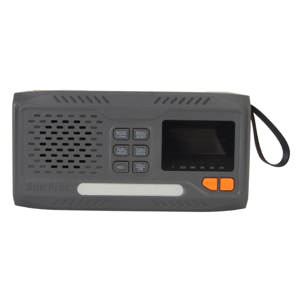 Emergency Crank Radio Hånddrevet DAB Radio Solar Charging Survival Bærbar 3W lommelygte til udendørs Husholdnings SOS