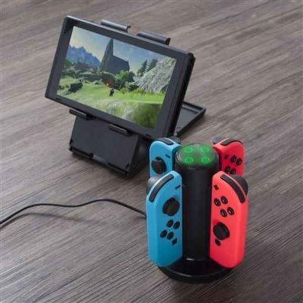 4-i-1 Nintendo Switch Laddare Joy-Con-kontroller