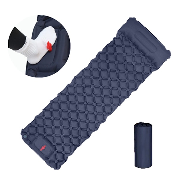 Ilmatäytettävä makuualusta Dark blue Mörkblå