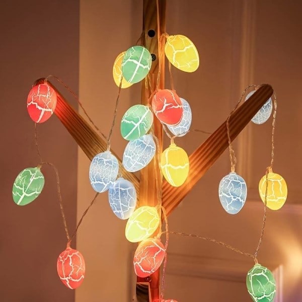 Broken Eggs, Easter String Lights, Children's Room Festival Atmosphere Decoration LED Battery Box String Lights
