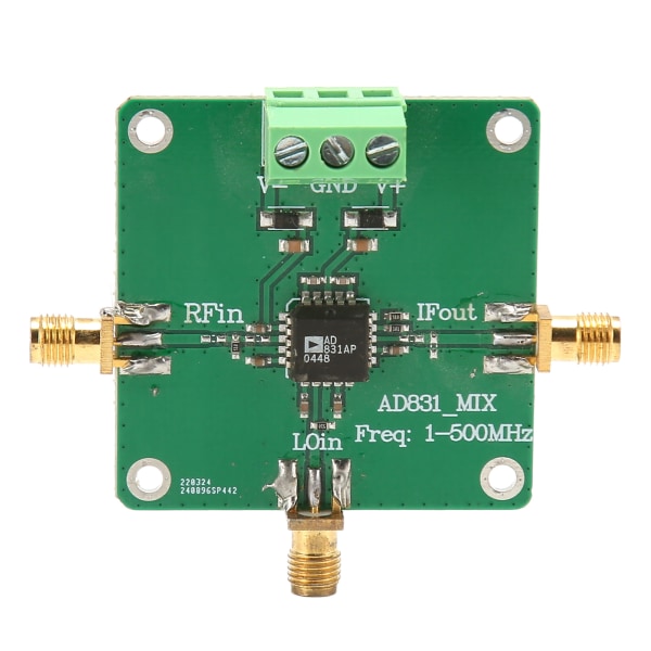 AD831 High Frequency RF Mixer Module Professional 0,1-500MHz yksisiruinen taajuusmuunnin HF VHF -vastaanottimelle