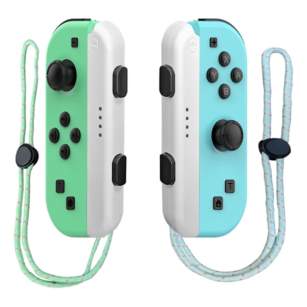 NS langaton herätys vasemmalla ja oikealla kahvalla joycon pieni kahva NS isäntäkahva SWITCH Bluetooth kahva Green + Blue + Bracelet