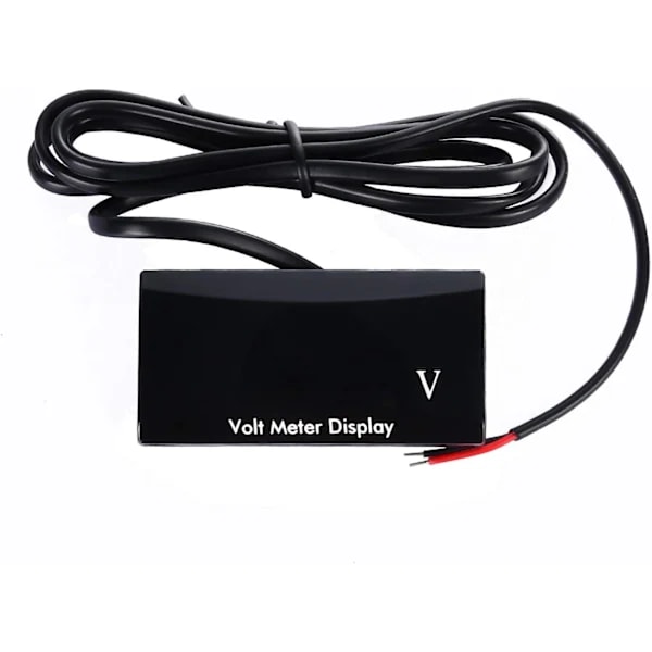 Digital bilvoltmeter Vandtæt DC 12V LED Voltmeter til bil