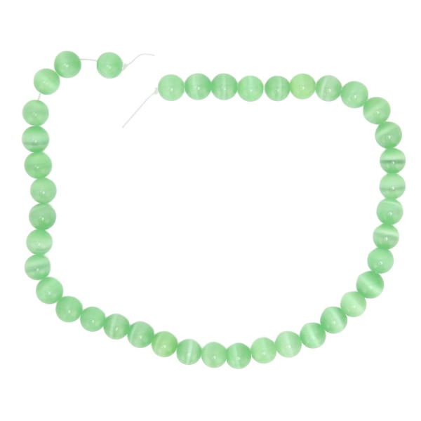 10 mm smykker gjør-det-selv-steinperler Delikat halskjede Armbånd Håndverk Lage perler til smykkebutikkLysegrønn