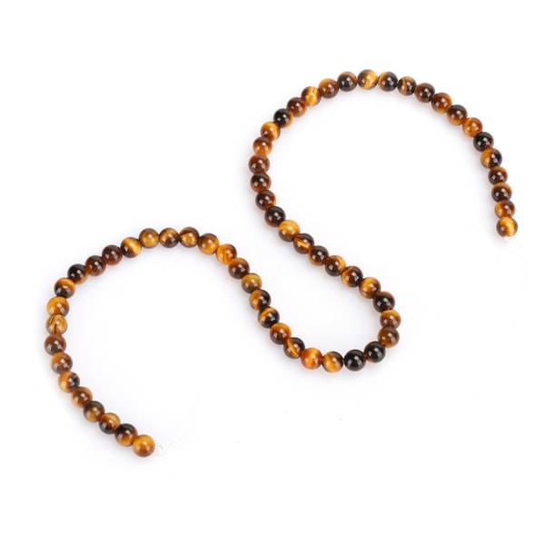 Naturstein Tiger Eye runde perler DIY smykker Armbånd Making Tool Accessory6mm 62stk perler
