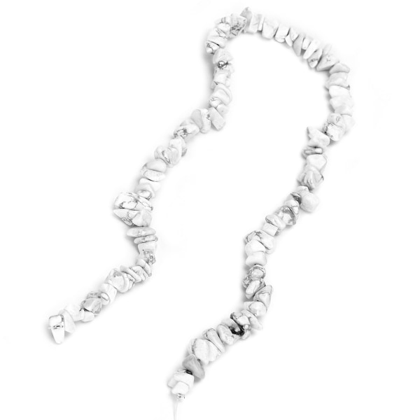 Smycketillverkning Pärlchip Halsband Armband Hantverkstillverkning Oregelbundna pärlortillbehör Vit Turkos