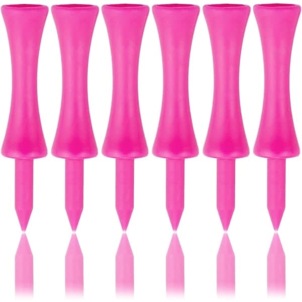 100-pack Rosa 57mm Golftees i Plast