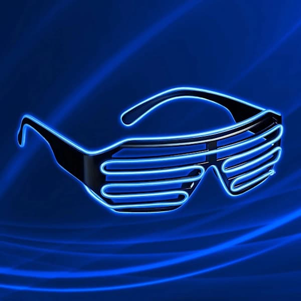 LED-bilelasit 3 vilkkutilalla (sininen valo) Deep Blue