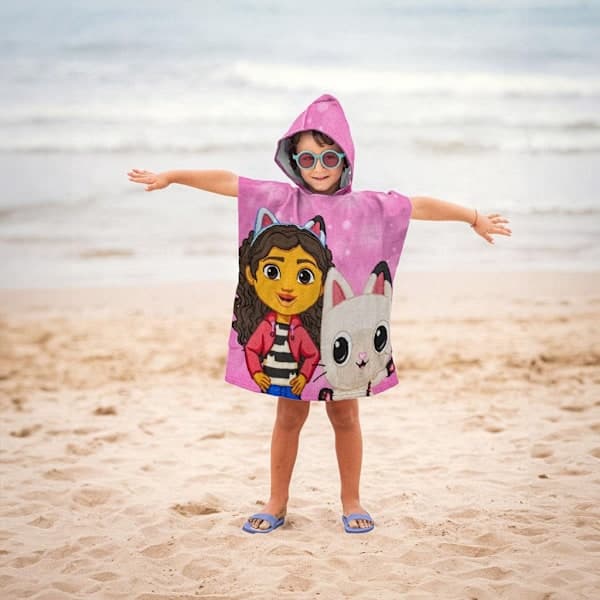 Gabby's Dollhouse rantapyyheponcho 50x115 cm