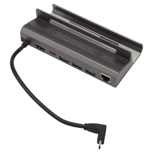 for Steam Deck Docking Station 6 i 1 USB C til HD Multimedia Interface USB C 3xUSB3.0 RJ45 for Stream Deck Hub