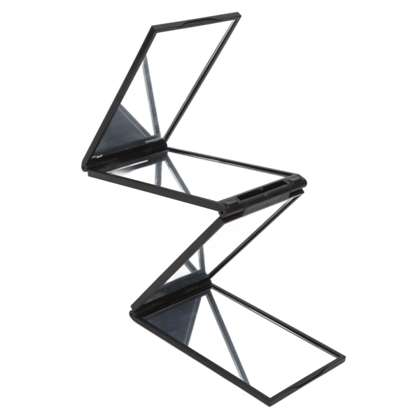 4-veis speil 360 grader håndholdt skrivebord bærbart sammenleggbart sminkespeil for selvklipping