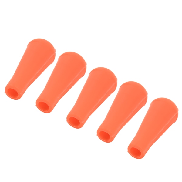 5 kpl jousiammuntanuolen kärki 8 mm:n sisähalkaisija kuminen nuolen kärjet nuolien harjoitteluun ulkona oranssi