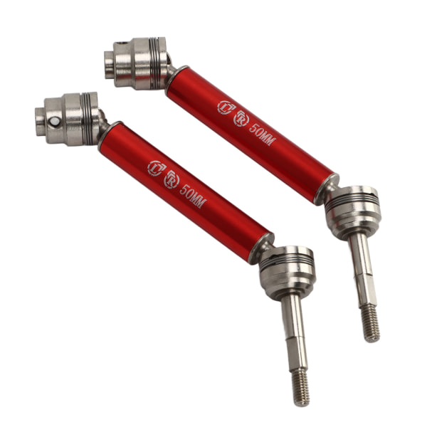 1 par RC drivaksel stål aluminiumslegering 12 cm lengde CVD bakre drivaksler for TRAXXAS SLASH 1/10 rød