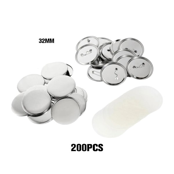 1/2/3 200 kpl Ammattimaiset Napit Merkit Pin - Kestävä ja 32MM 32MM 1 Pc