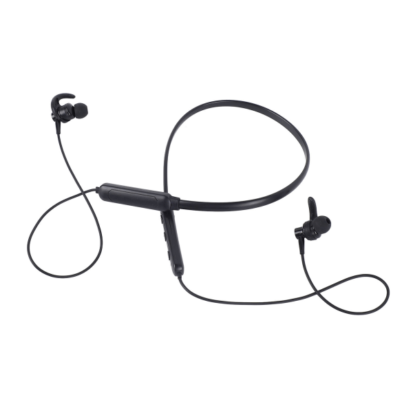 Bluetooth-hodetelefon med nakkebånd Komfortabel HiFi Stereo trådløs sportshodetelefon for Running Black