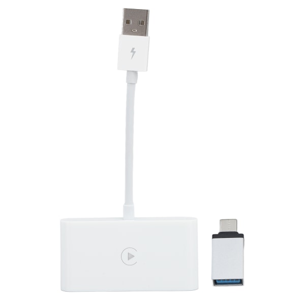 Trådløs biladapter kablet til trådløs bil trådløs dongle til biler fra 2016 til IOS 10 og nyere hvid