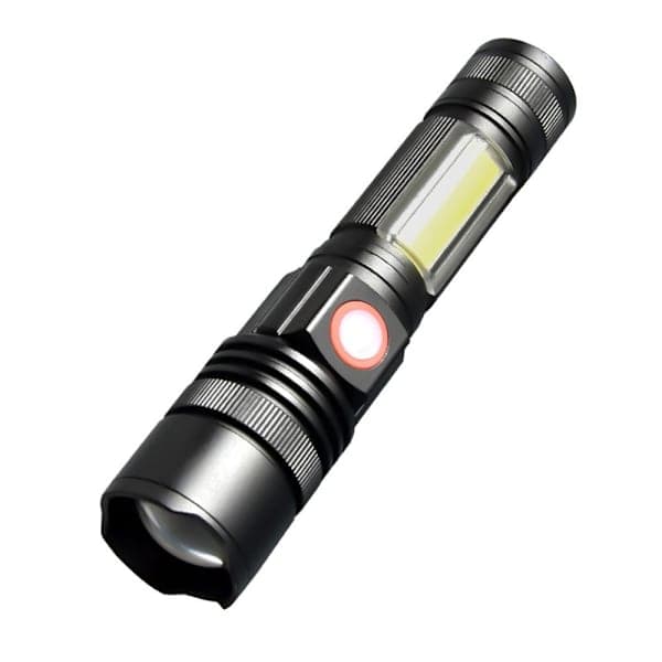 LED-taskulamppu USB ladattava valonheitin