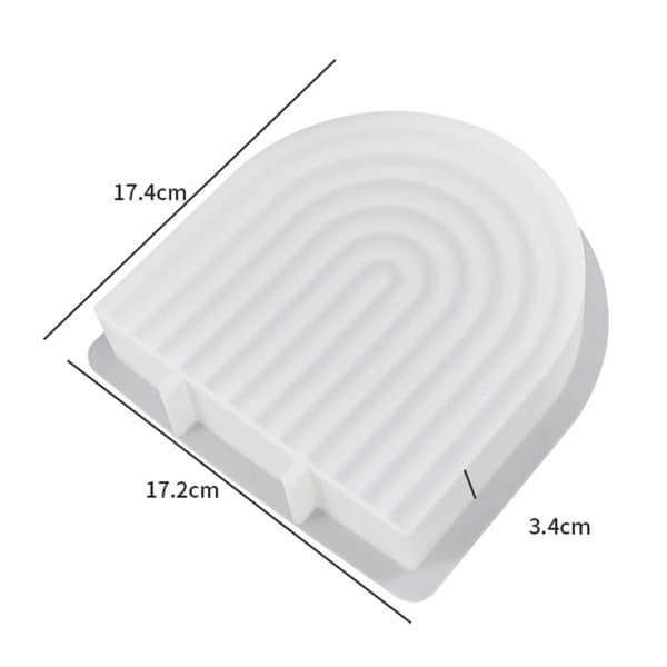 Lysform Stearinlys U-Form Bue 15cm—pa