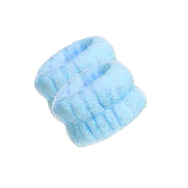 Face Wash Armband Spa Håndleddsvaskebånd BLÅ BLÅ Blå Blue