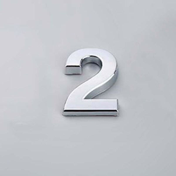 5CM 0-9 Nummerplatta Siffror Dekal Dörr Adress Hotell Hus Modern Nummer Matches the image Bronze/2