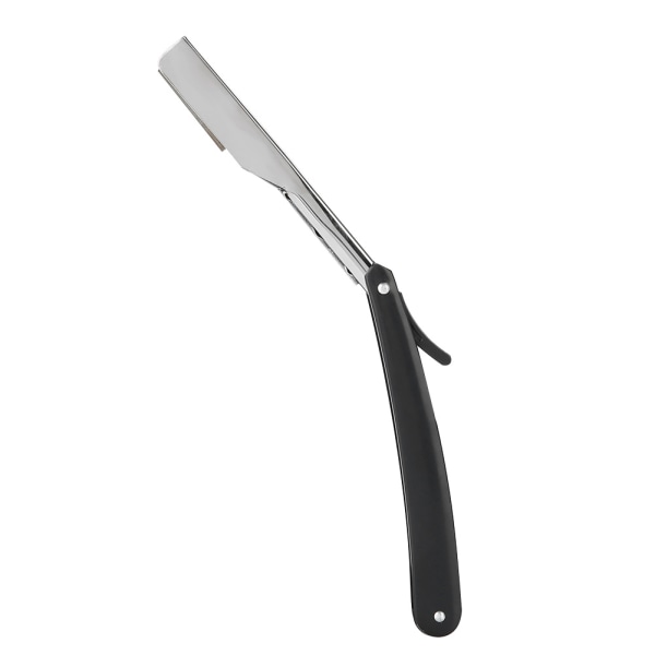 Barber Barberkniv Ligekant Hårklipper Salon Foldebladsbarberkniv med Blade Sort