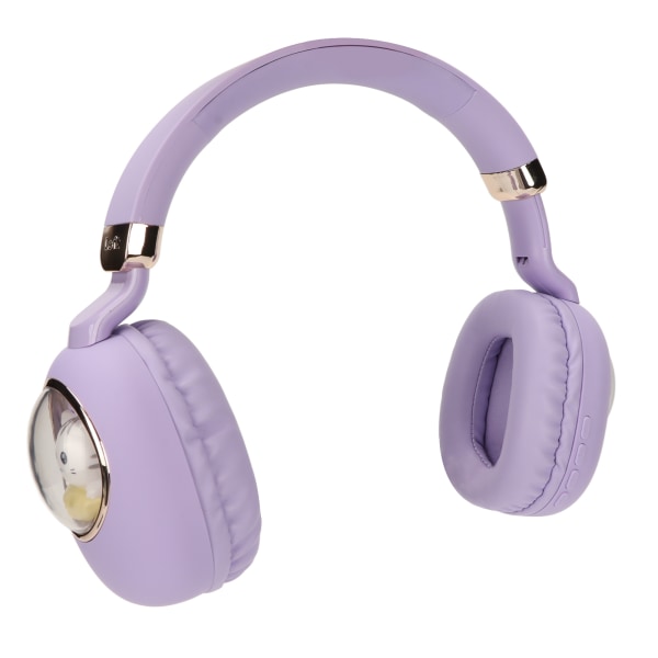 Bluetooth pelikuulokkeet Suloiset sarjakuvat langalliset langattomat stereokuulokkeet LED-valolla peleille elokuville musiikki violetti