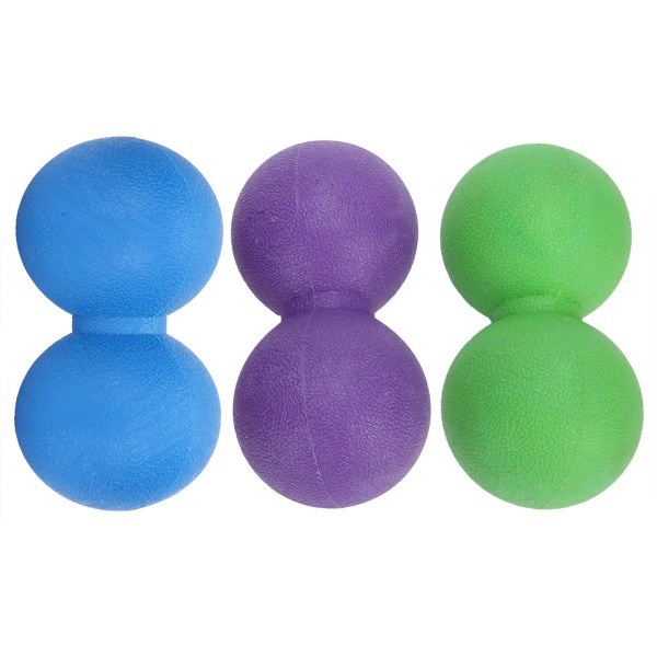 Maapähkinähierontapallo silikonijoogaharjoittelu Fascia Lihasrentoutus Fitness Purppura+Vihreä+ Sininen