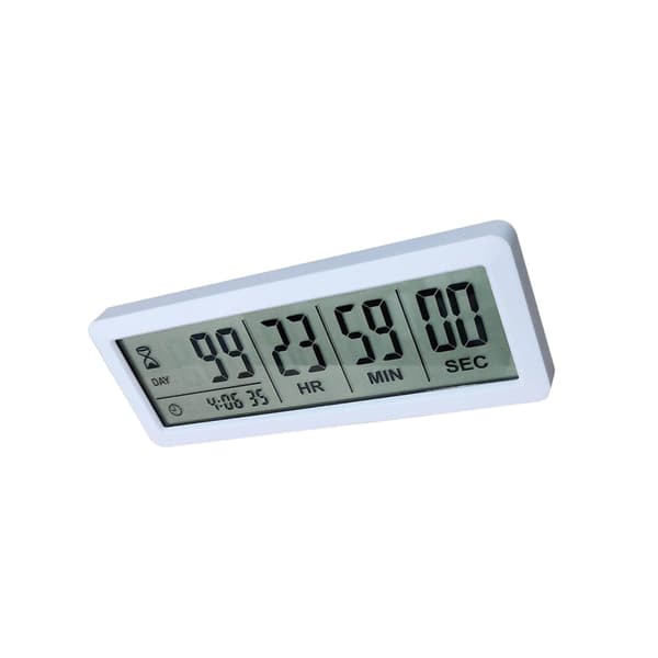 999 Dagar Nedräkningstimer Timer Nedräkning Dagar Timer Klocka Klocka Labb Kök Bröllopsklocka LCD för Tentamen Bröllop Labbverktyg Vit