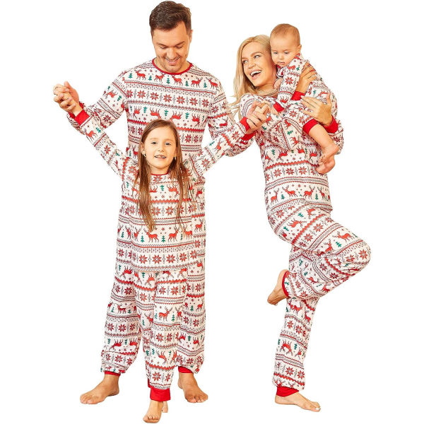 Matchande familiepyjamas julset, matchande julset Dad XL