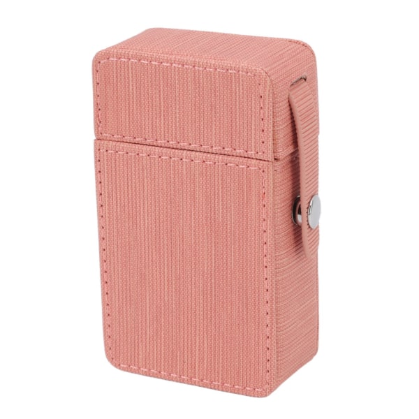 Cigaretteboksholder PU Flap Design Bærbar cigaretboks Beskyttelsesetui til rejser Daily Pink