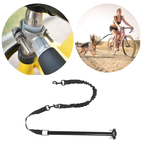 Cykelhundkoppel Nylon Metall Indragbart Handsfree-djurkoppel för cykling Träning Träning Jogging