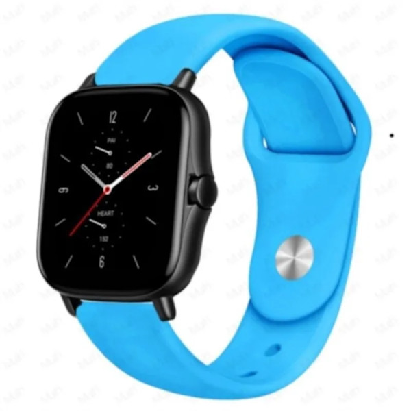 Klokkerem for Amazfit GTS/GTR-4-3-2-2e-Mini-Pro/stratos Sportarmbånd for Amazfit bip-US-3-Pro-Lite 20mm 22mm band Blå 24