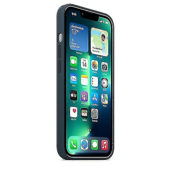 Silikonfodral med MagSafe för iPhone 13 Pro Abyss Blue