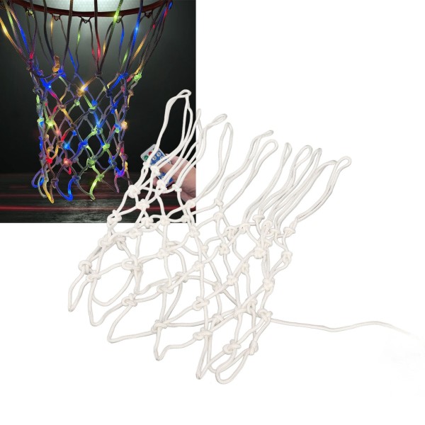 LED Basketball Net Justerbar Fjernkontroll Erstatnings Strip Light Basketball Nett for Night Outdoor