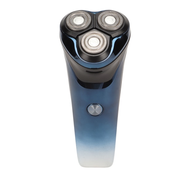 Elektrisk trimmermaskin USB oppladbar vanntett LCD-skjerm Trådløs hårpleie skjeggklipper Blå