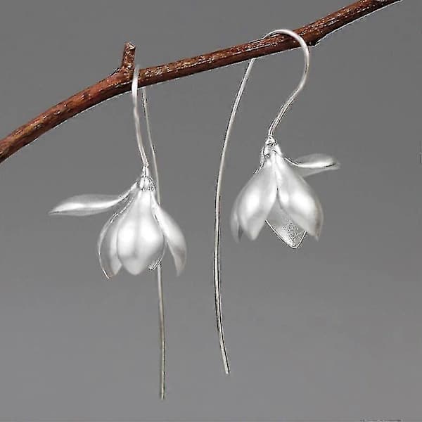 Øreringe Elegante Magnolia Øreringe Naturlige