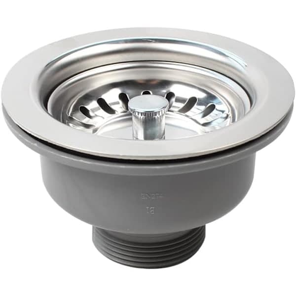 Rustfri vaskkurvsi, 114MM ventil til køkkenvask