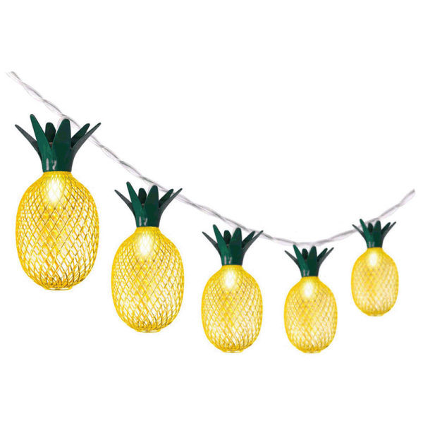 Ananas lyskæder til terrasse, hjem, bryllupsfest, soveværelse B