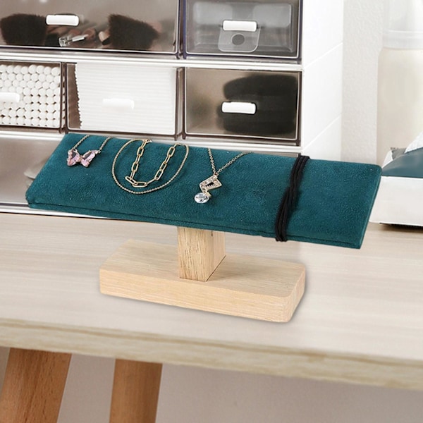 1/2 Bærbar Ur-Display Stativ Smykker Tårne til Soveværelse Grønlig 20 x 6 x 8cm Greenish 20 x 6 x 8cm 1Set