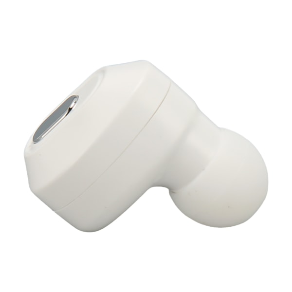 Enkelt øretelefon Mini Bluetooth 5.3 Enkelt øretelefon IPX5 vandtæt enkelt trådløst øretelefon til erhvervssport Hvid