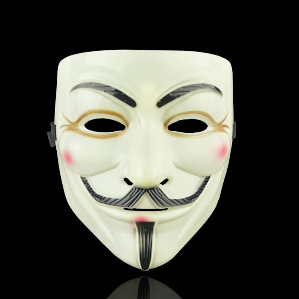 1. Halloween-maske V for Vendetta-maske Anonymous Guy Fawkes Halloween-festgave til voksne børn Filmtema-maske Cosplay-kostume