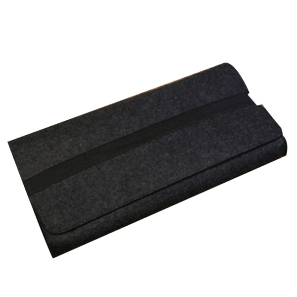 Tastaturoppbevaringsveske Kjemisk fiber rektangel Støvtett Tastaturbæreveske med elastisk bandasje for utendørs 87 nøkler mørkegrå