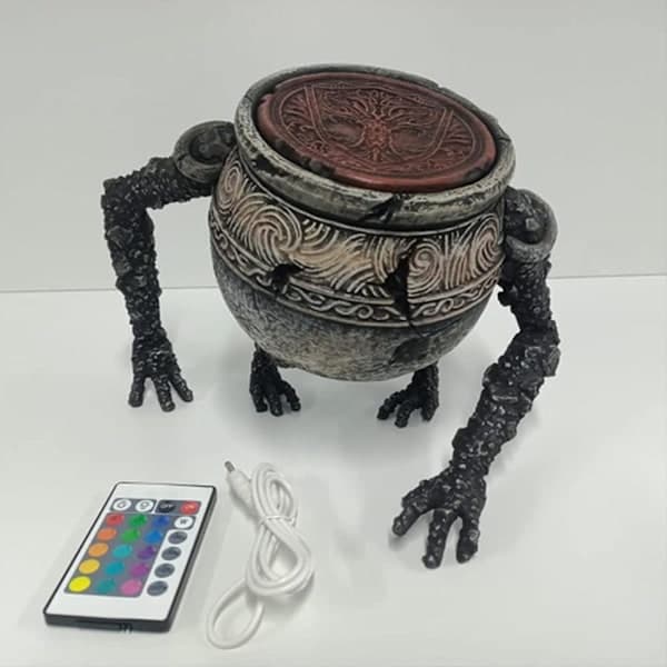 Elden Ring Pot Boy Statuer med Indbyggede LED-lys, Samlerobjekter til Elden Ring-spillere