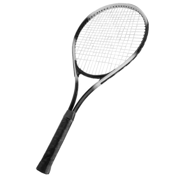 27 tums tennisracket Enkel tennisracket Set för nybörjartävling med bärväska för vuxna Student Kvinnor Män Svart