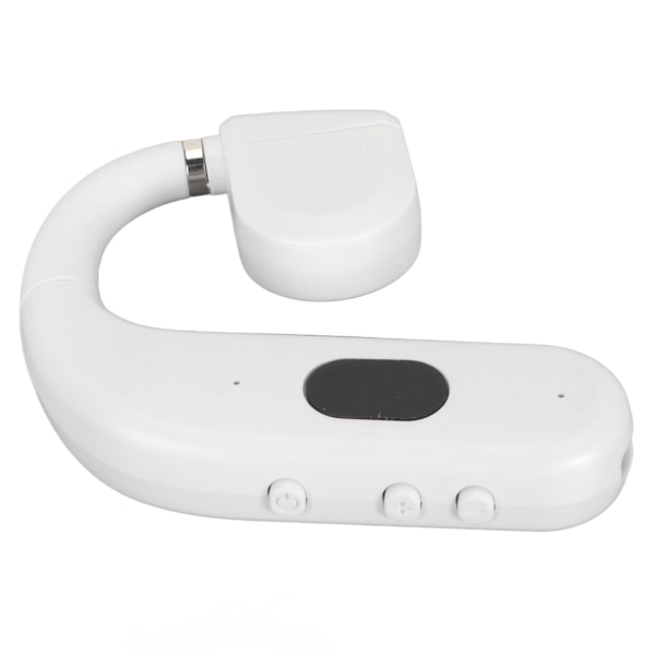 Bluetooth Headset BT 5.3 Støjreducerende HD-opkald Lang batterilevetid Enkeltøre ørestykke til Business Sportsspil Hvid
