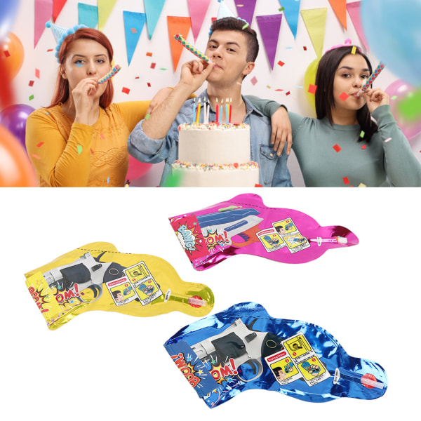12 ST Mini Confetti Popper Leksaker Handhållen uppblåsbar paljettballong för festivalbröllopsfest