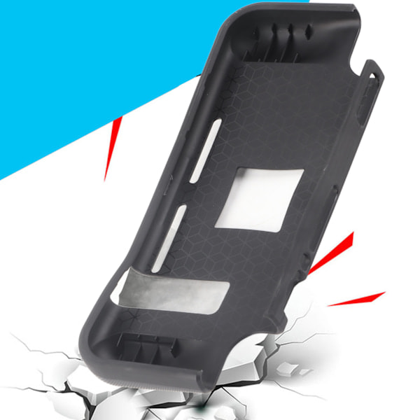 Skyddsfodral för Switch, mjukt silikon, ultratunt TPU-spelkonsolskydd med ergonomiskt grepp, svart
